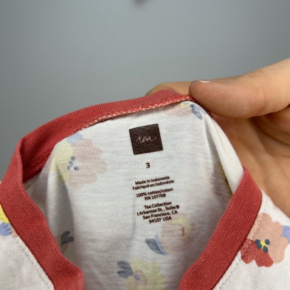 Tea Collection- Floral Ruffle Sleeve Dress - Picture 2 of 4